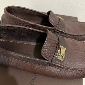 Louis Vuitton Men’s Loafers (Size 9.5) Brown Leather AUTHENTIC